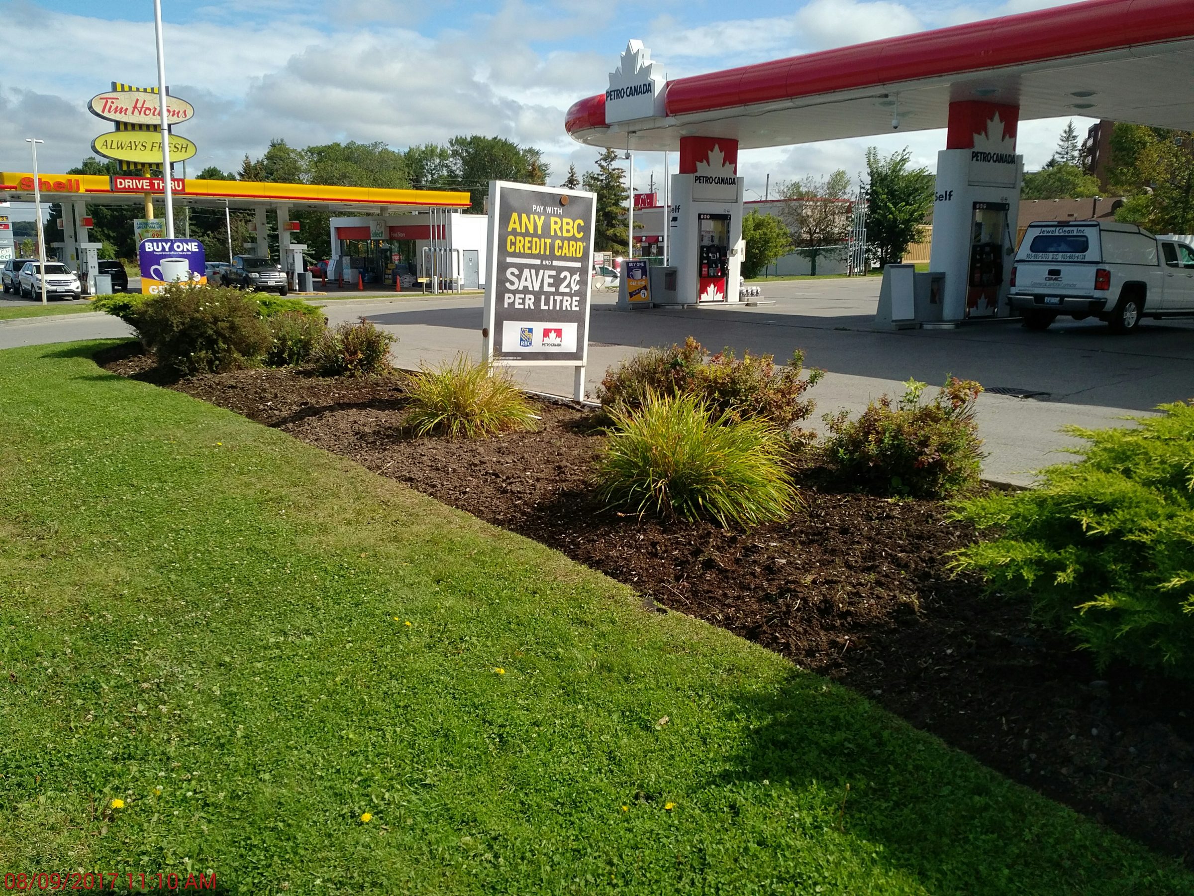 Petro-Canada gas station with discount sign